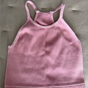 FP Movement by Free People Pink Ribbed Tank